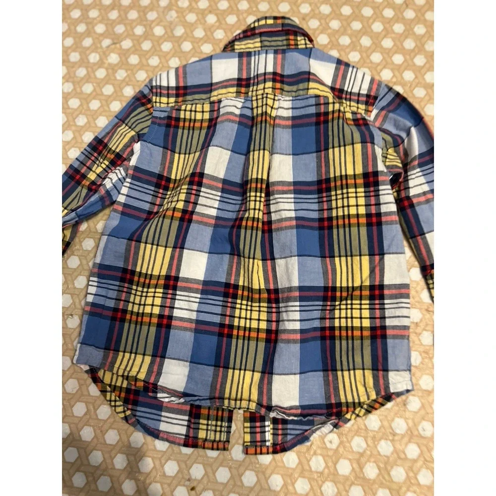 Baby Boys Size‎ 18- 24 Months Janie And Jack Plaid Button Down Dress Shirt